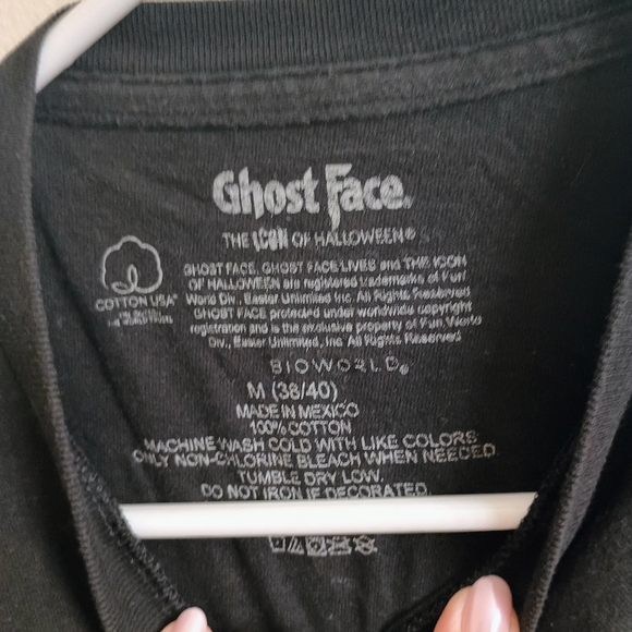 Ghost Face Black Short Sleeve Tee - Picture 2 of 2